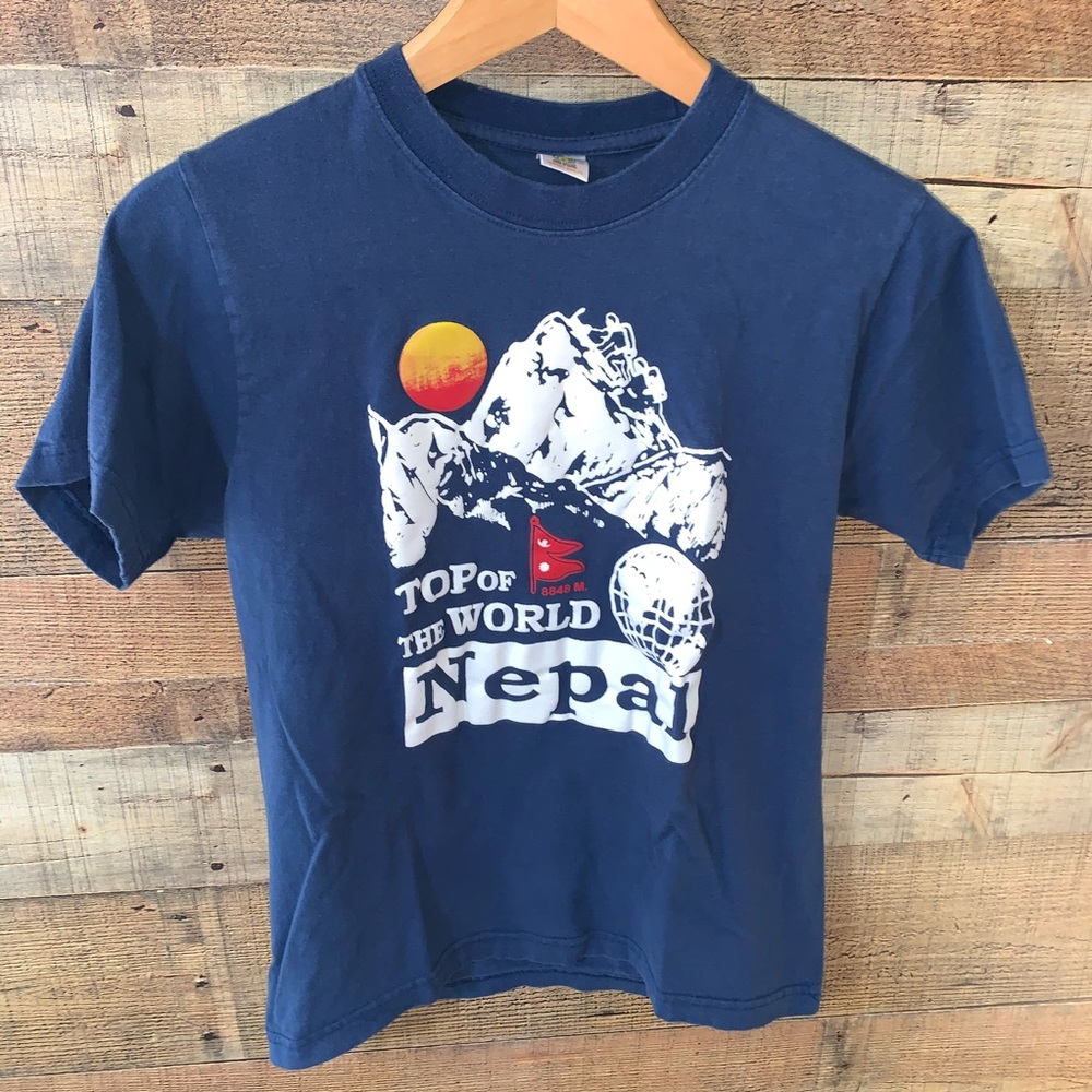 Shangri-la Top of World Nepal Tee Shirt XS Small